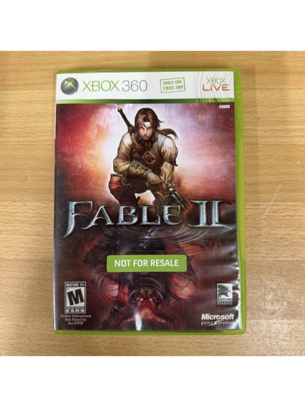 Fable II 2 (Microsoft Xbox 360, 2008) CIB Not for Resale Manual Included Tested